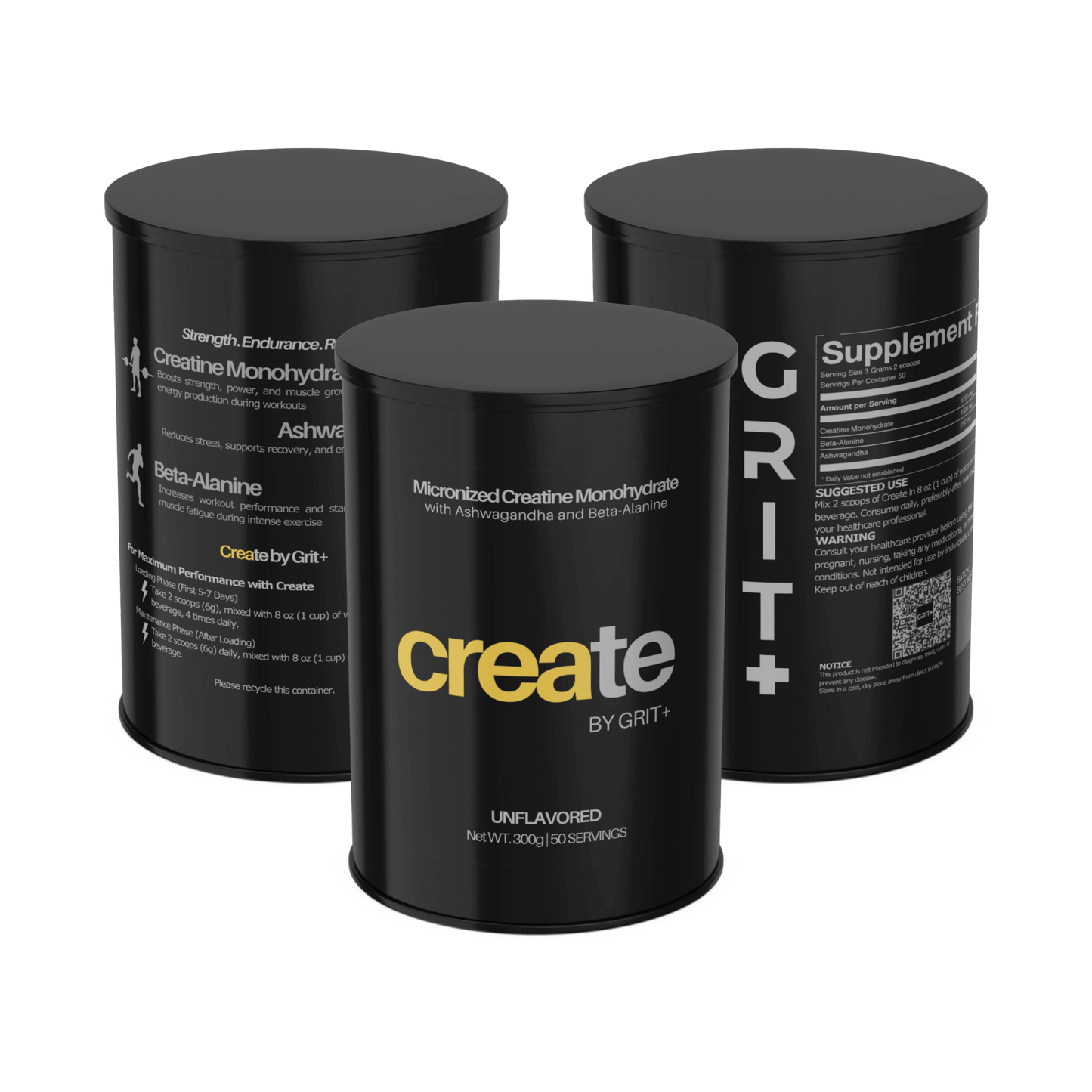 Create by Grit+ | Elite Set | Unflavored - Grit+