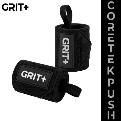 Coretek Push by GRIT+ - Premium Wrist Support Wraps - Grit+