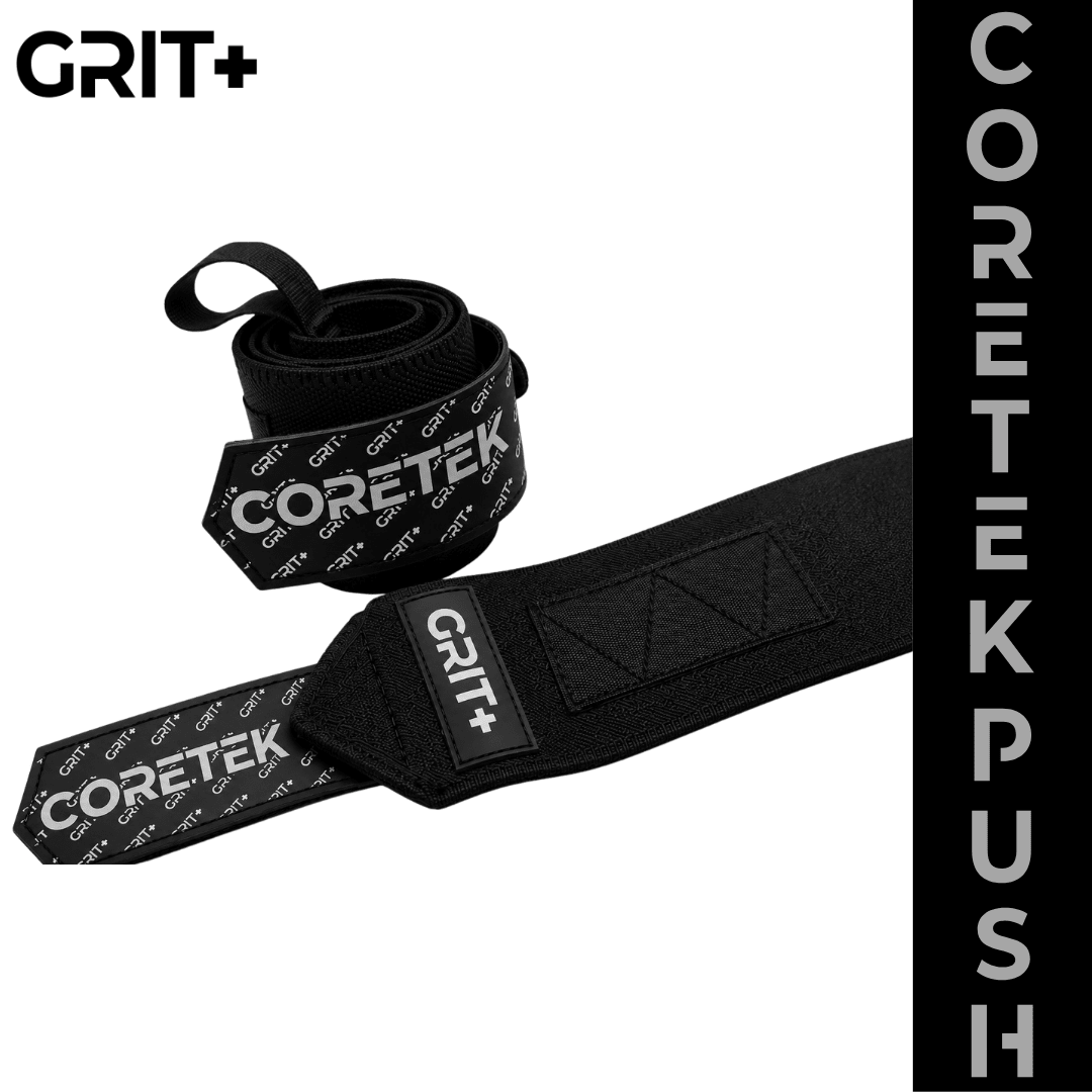 Coretek Push by GRIT+ - Premium Wrist Support Wraps - Grit+