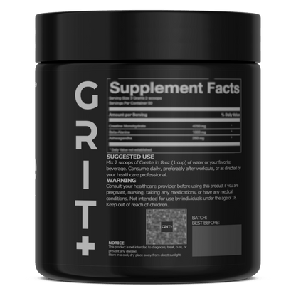 Create by Grit+ | Unflavored - Grit+