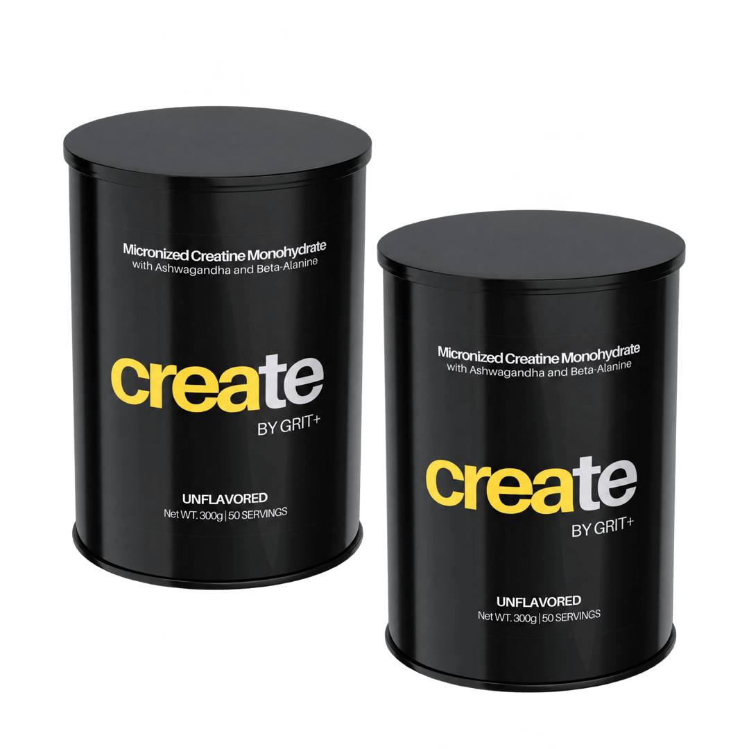 Create by Grit+ | Athlete Set | Unflavored — supplied product packaging