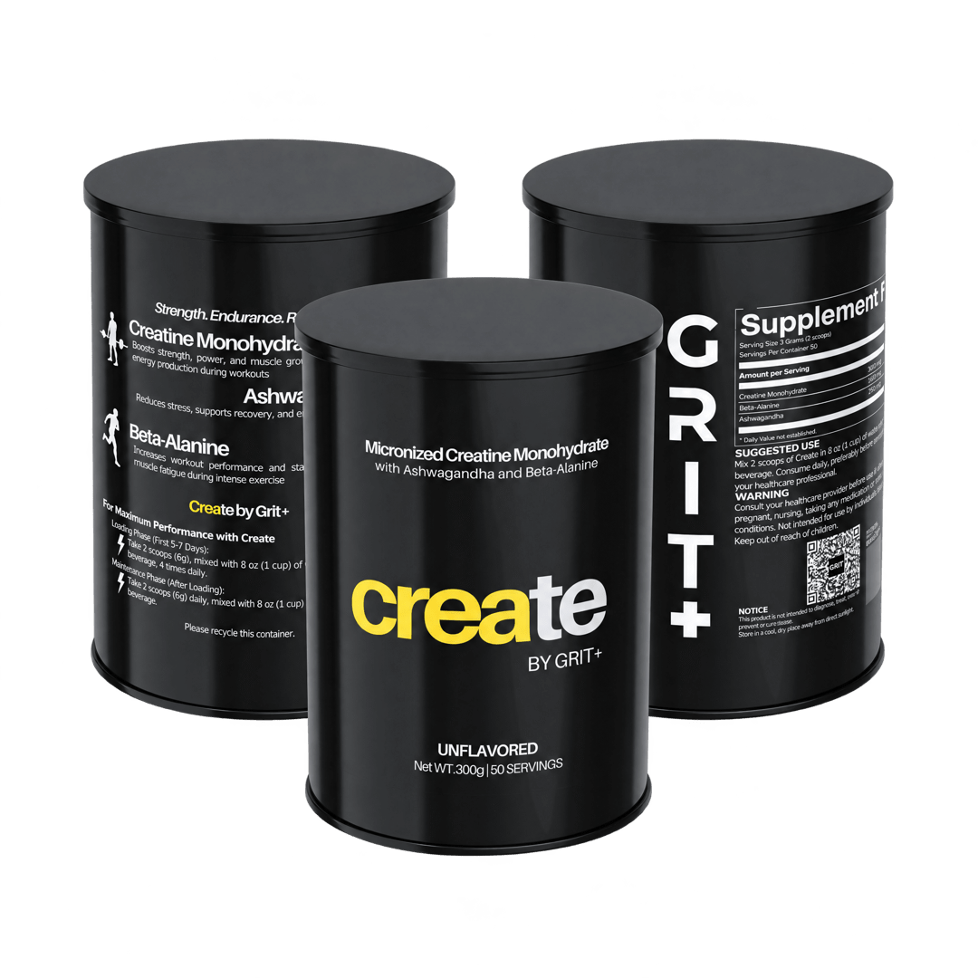 Create by Grit+ | Elite Set | Unflavored — supplied product packaging